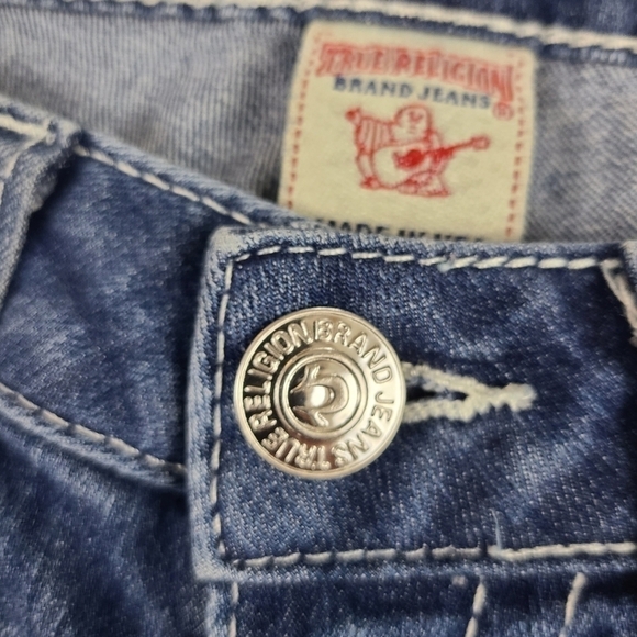 True religion Skinny Jeans Low Rise Flap Pocket Denim Medium Wash, Size 27 - Picture 6 of 16